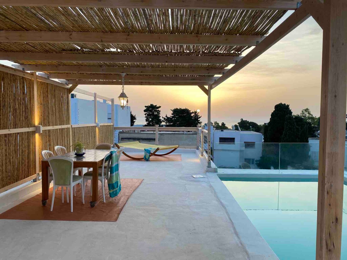 !! Bain de lumière avec piscine privée vue mer !! — Marsa Sidi Abdelaziz · Photo 20