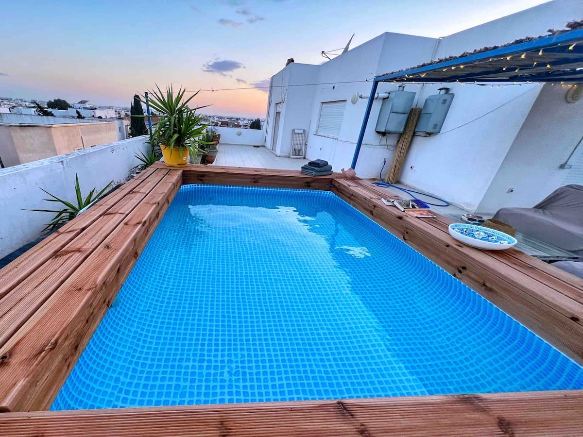 Penthouse cosy avec piscine privée à la Marsa — Marsa Cite Rabii · Photo 20