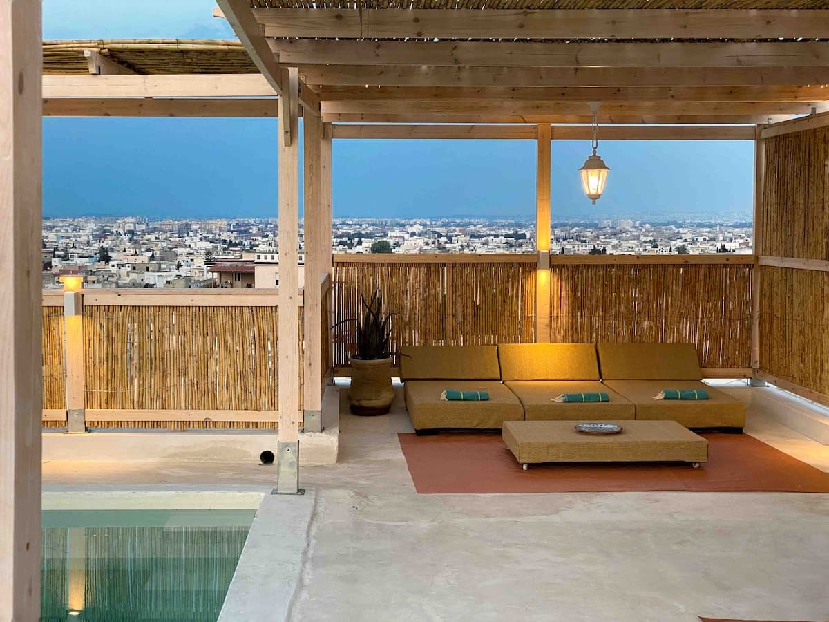 !! Bain de lumière avec piscine privée vue mer !! — Marsa Sidi Abdelaziz · Photo 17
