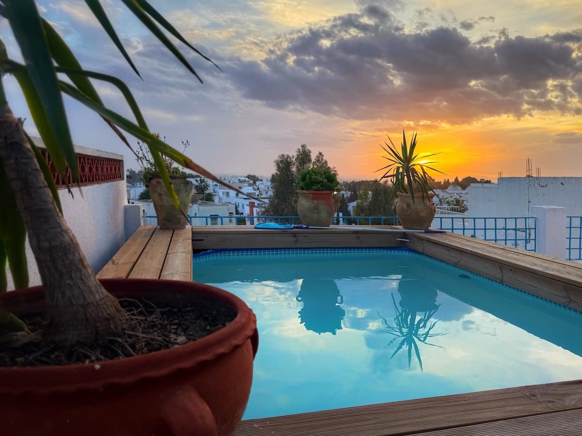 Bleu panoramique/ piscine privée à Sidi Bousaid - image 1