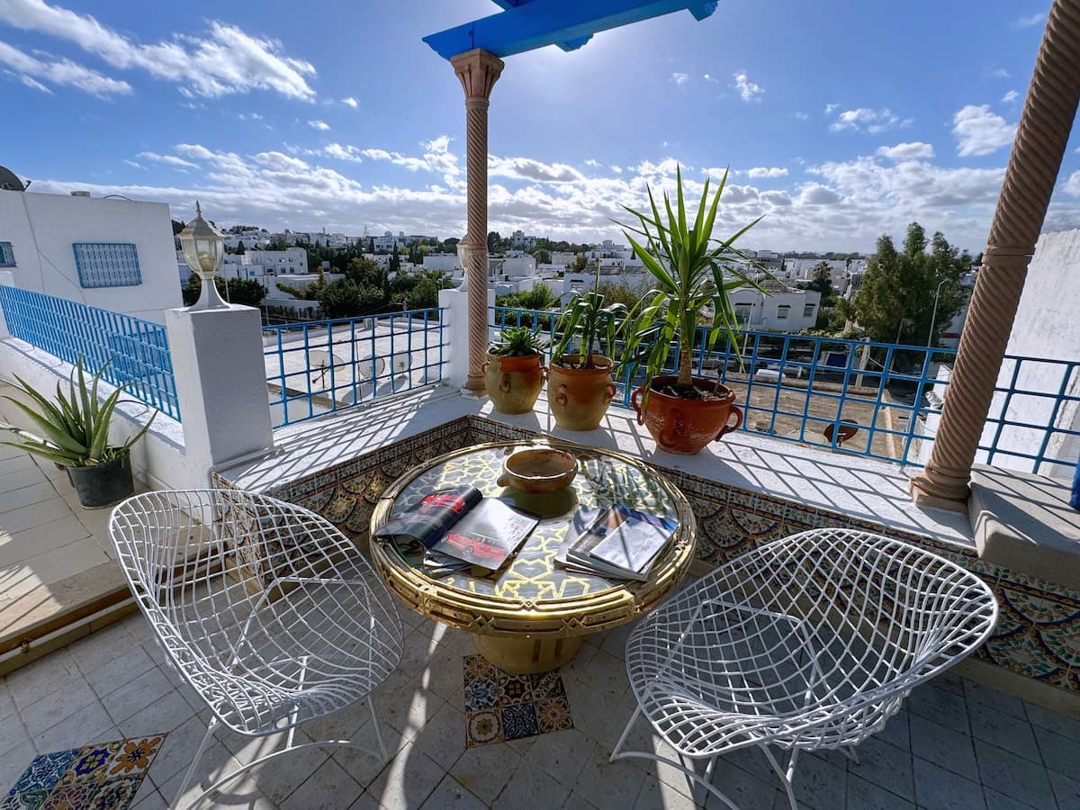 Bleu panoramique/ piscine privée à Sidi Bousaid — Sidi Bou Said · Photo 25