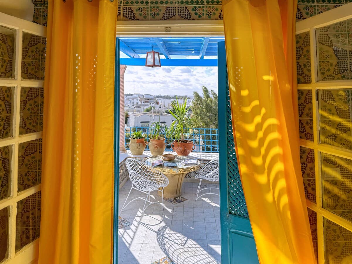 Bleu panoramique/ piscine privée à Sidi Bousaid — Sidi Bou Said · Photo 15