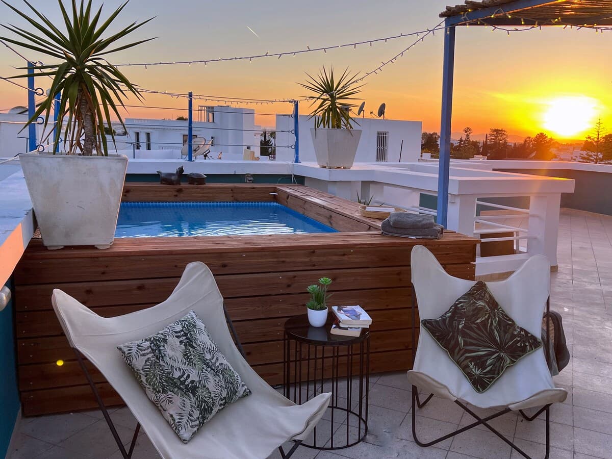 Vue panoramique avec piscine à la Marsa — Marsa Ville · Photo 25